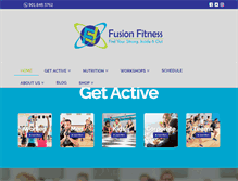 Tablet Screenshot of fusionfitnessmemphis.com